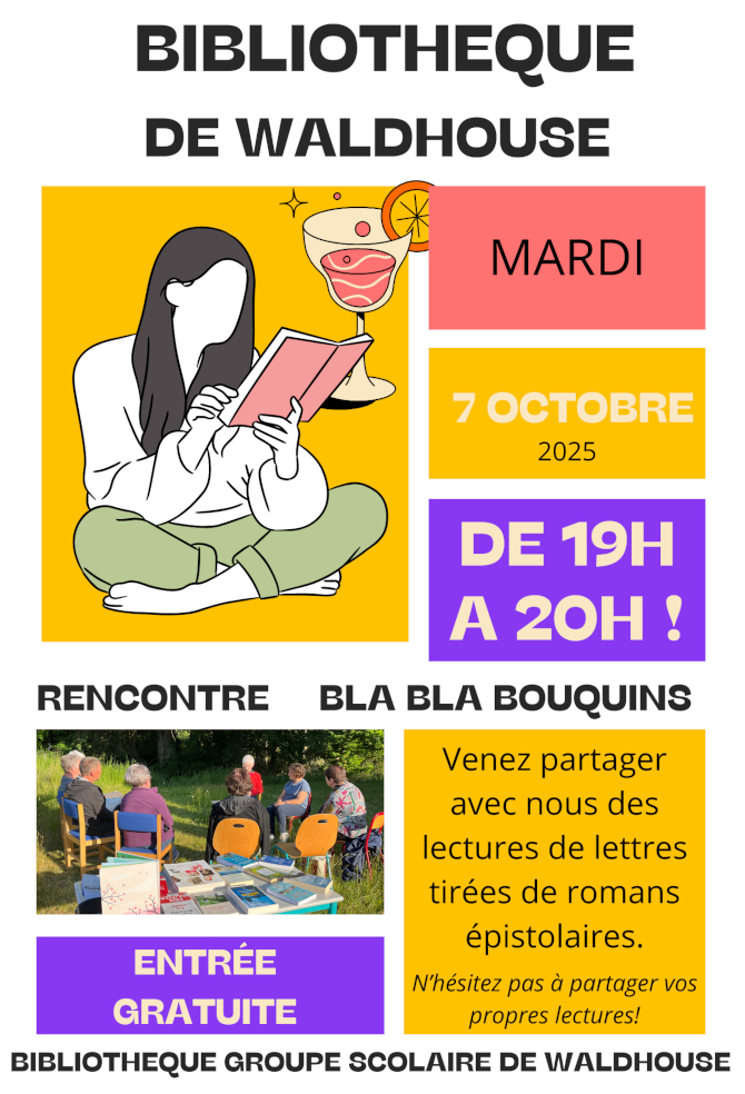 Rencontre Bla Bla Bouquins 2025-10-07 